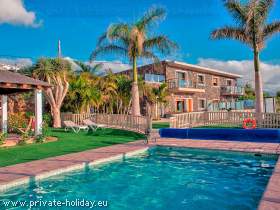 Ferienwohnung mit Pool und Meerblick in La Matanza auf Teneriffa-Nord