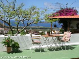 Finca - Ferienwohnung mit Garten und Meerblick bei Los Silos